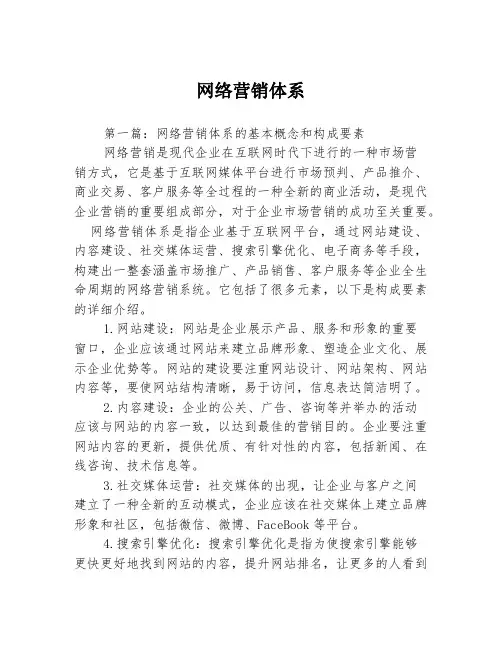 网络营销体系3篇