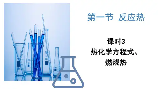 1.1.3 热化学方程式、燃烧热(课件)高二化学(人教版2019选择性必修1)