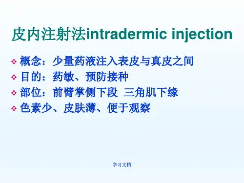 注射法皮试课件