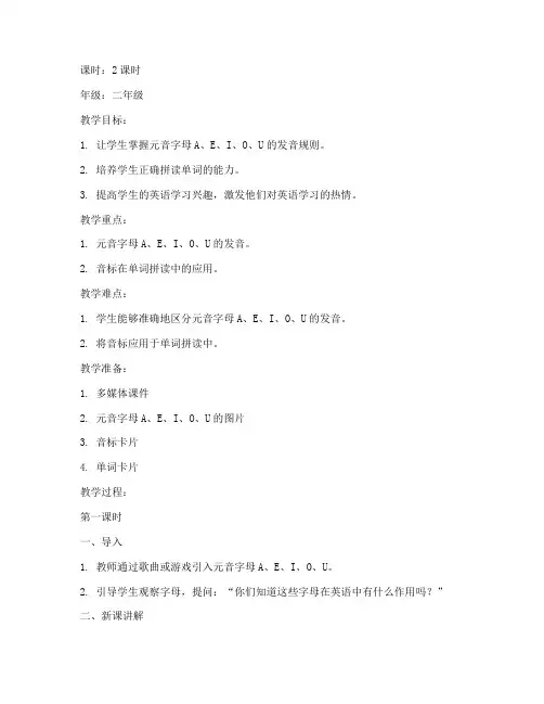 小学音标教案模板