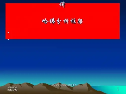 财务分析之著名的哈佛分析框架(PPT 49张)