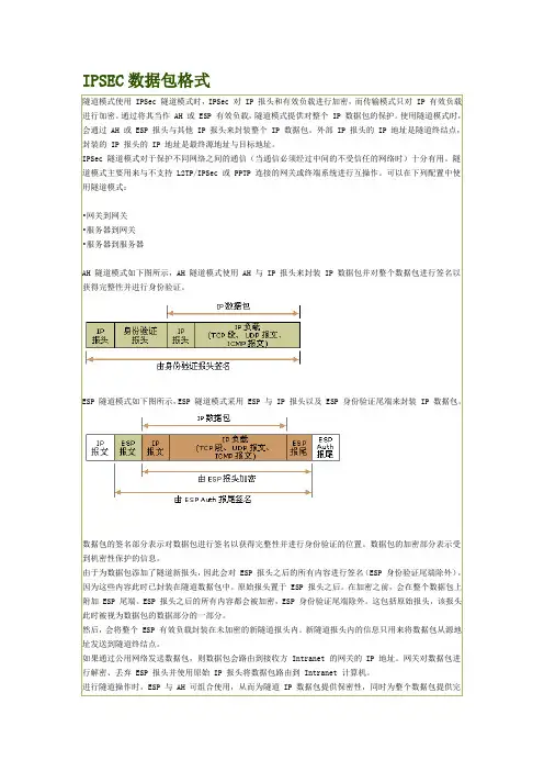 ipsec数据包格式