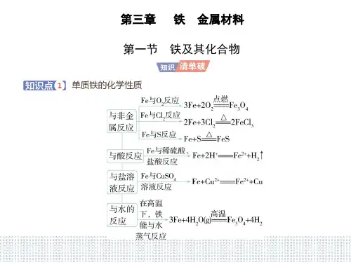 2023人教版高中化学必修第一册 第三章 铁 金属材料 第一节 铁及其化合物