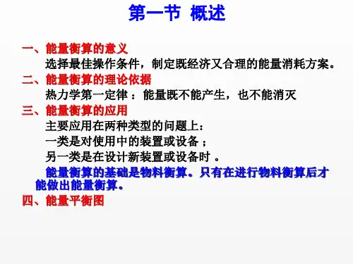 化工计算电子课件第五章能量衡算