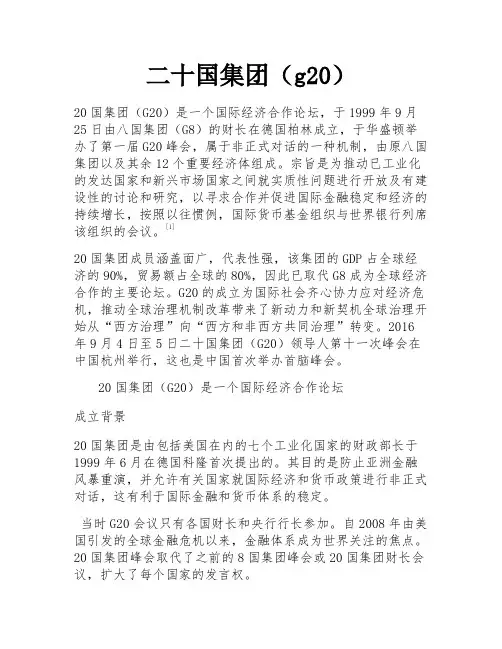 二十国集团(g20)