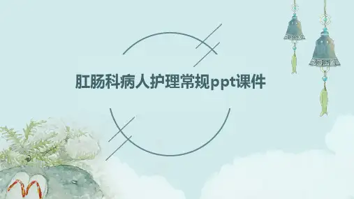 肛肠科病人护理常规PPT课件