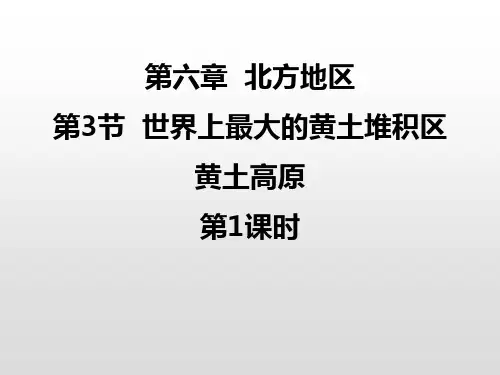 地理《世界最大的黄土堆积区——黄土高原》PPT精品课件