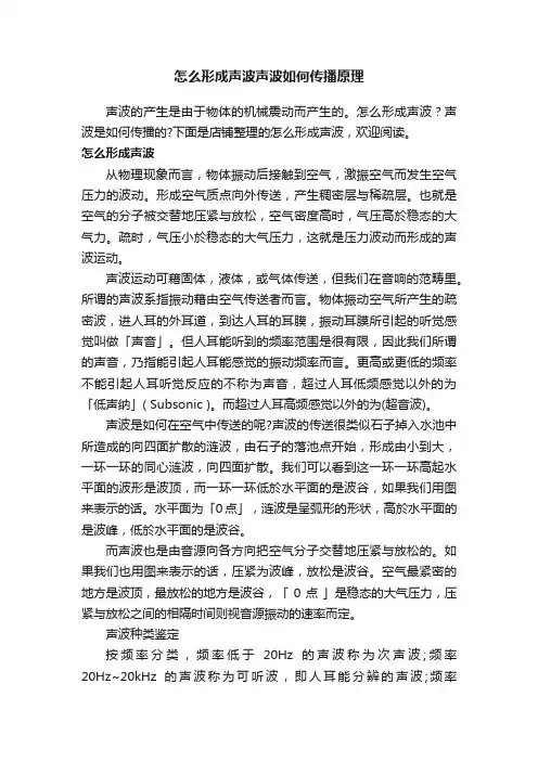 怎么形成声波声波如何传播原理