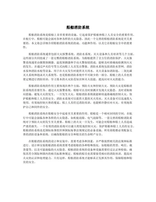 船舶消防系统