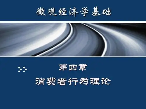 4消费者行为理论.解答