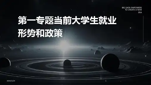 2024年度第一专题当前大学生就业形势和政策