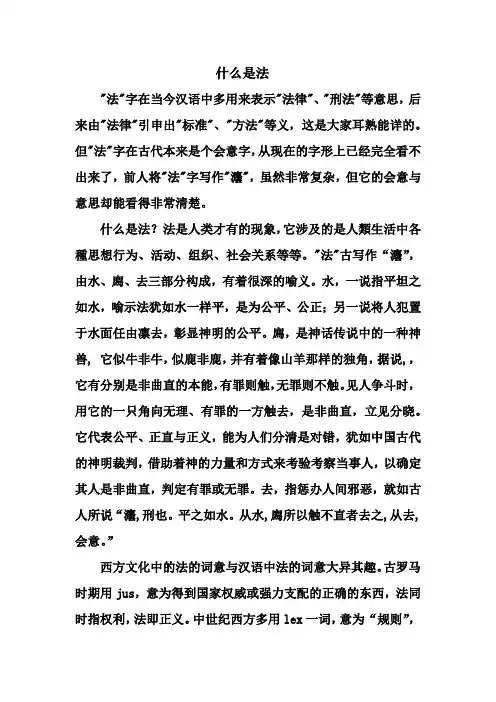 论文：什么是法