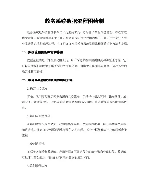 教务系统数据流程图绘制