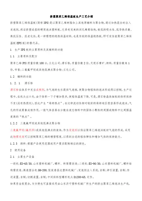 XPS生产工艺
