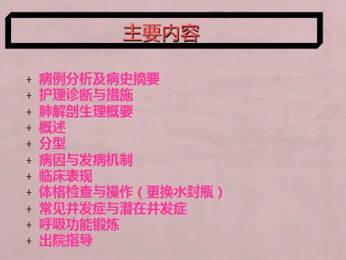 肺癌护理查房ppt课件