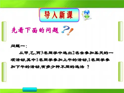 人教版高中数学选修2-3 第一章 组合 (共37张PPT)教育课件