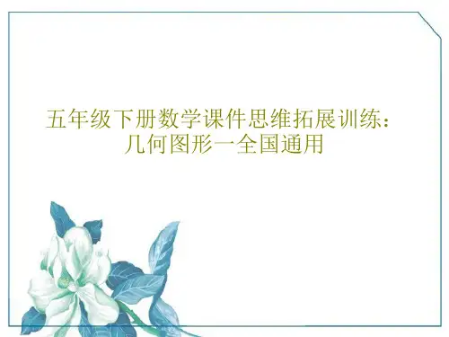 五年级下册数学课件思维拓展训练：几何图形一全国通用21页文档
