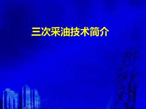 三次采油理论简介