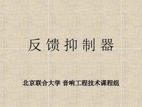 反馈抑制器说明资料
