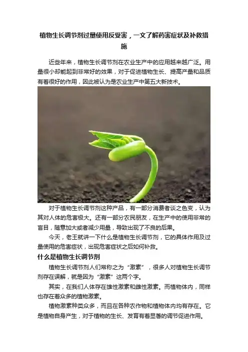 植物生长调节剂过量使用反受害，一文了解药害症状及补救措施