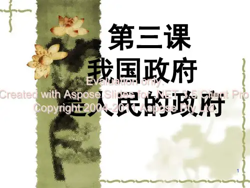 高三第一轮复习治政生活第三课PPT课件