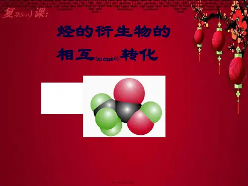 高三化学专题复习5烃的衍生物的相互转化