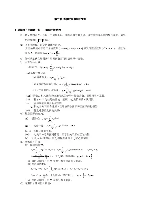 连续时间傅里叶变换