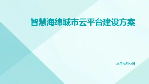智慧海绵城市云平台建设方案