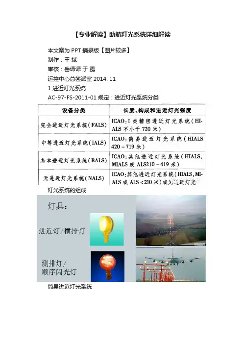 【专业解读】助航灯光系统详细解读