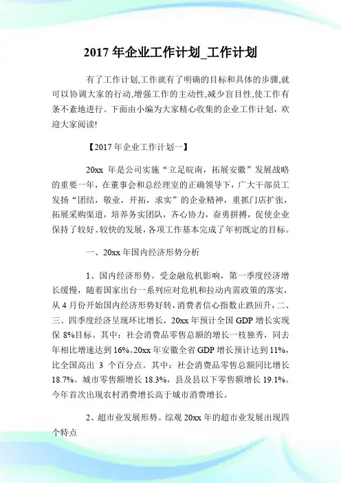 2017年企业工作计划_工作计划.doc