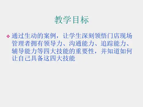 门店运营与管理实务第2版课件13员工管理