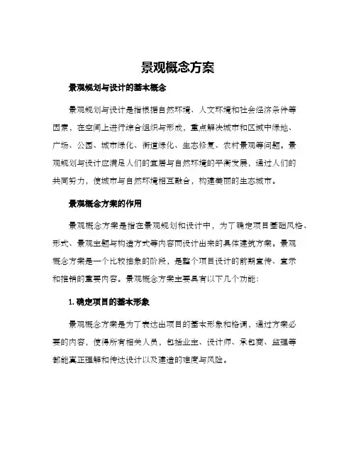 景观概念方案