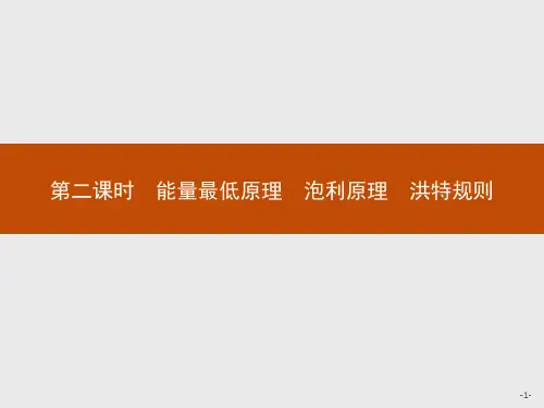 2020版高中化学人教版选修3课件：1.1.2 能量最低原理 泡利原理 洪特规则