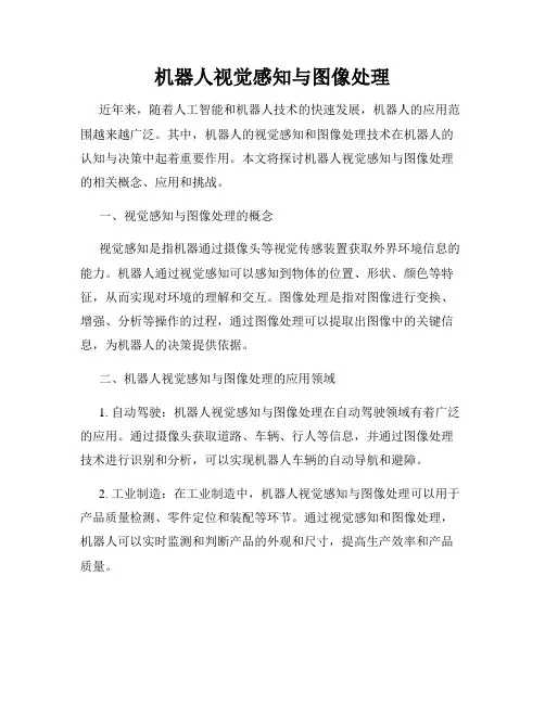 机器人视觉感知与图像处理