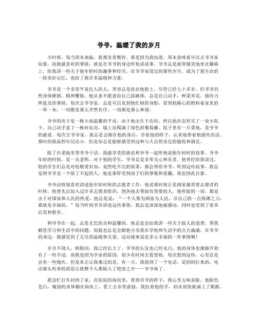 爷爷,温暖了我的岁月