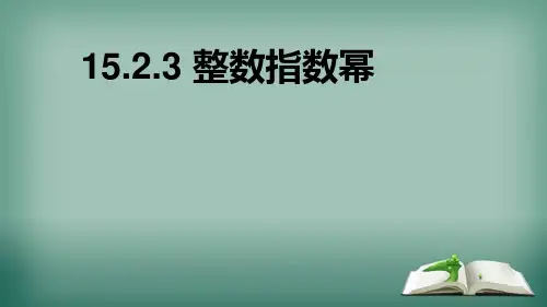 人教版八年级上册  整数指数幂 课件