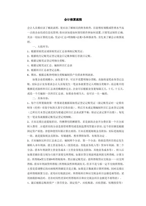 会计核算流程