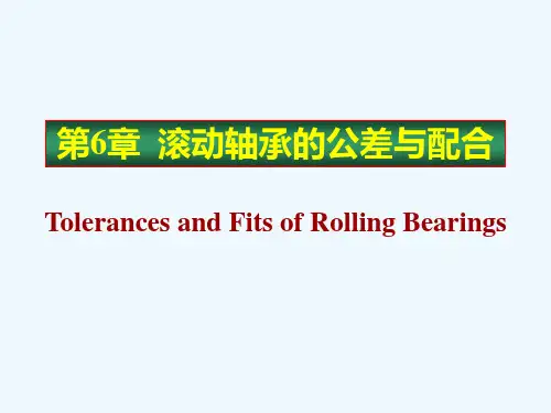 滚动轴承的公差与配合