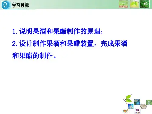 1.1果酒和果醋的制作ppt课件