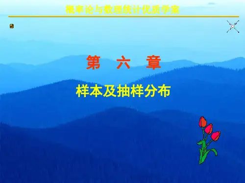 样本及其抽样分布基本概念