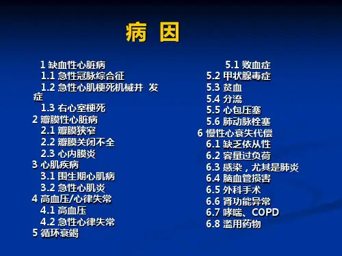急性心力衰竭-课件,幻灯,PPT