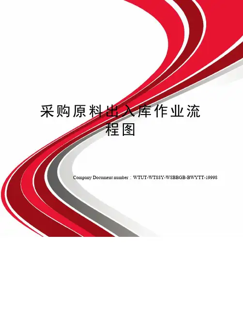 采购原料出入库作业流程图