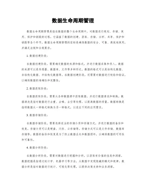 数据生命周期管理