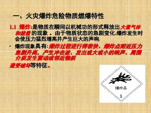 火灾爆炸风险控制知识51页PPT