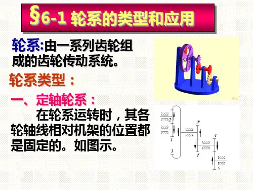 轮系的类型和应用.