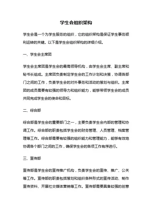 学生会组织架构
