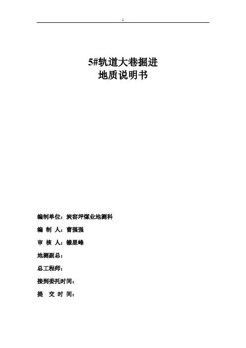 掘进地质说明书