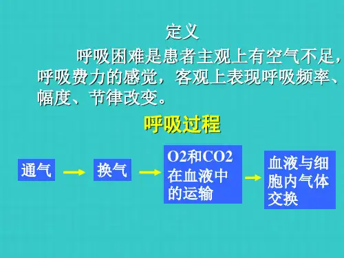 呼吸困难的鉴别及处理
