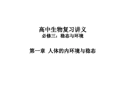 高中生物必修三复习精品PPT课件
