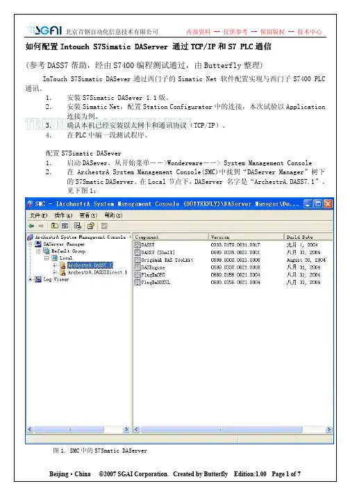 如何配置InTouch